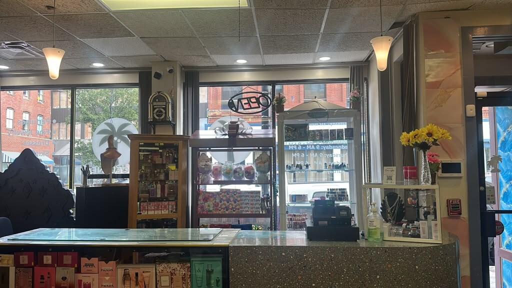 El mostrador de la tienda